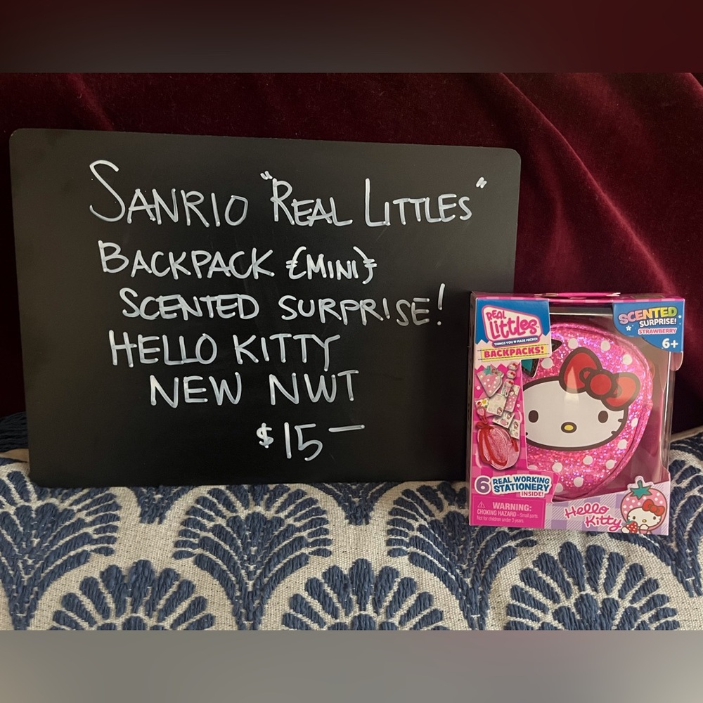 Sanrio Real Littles Hello Kitty Mini Scented Backpack - Pink NEW NIB NWT